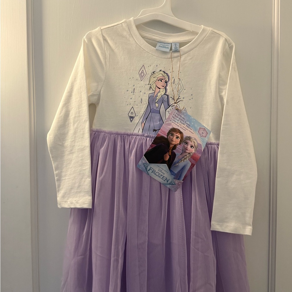 Disney Frozen Dress with White and Lavender